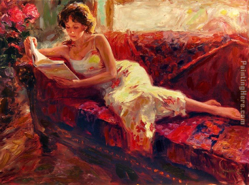 The Red Couch painting - Vladimir Volegov The Red Couch art painting